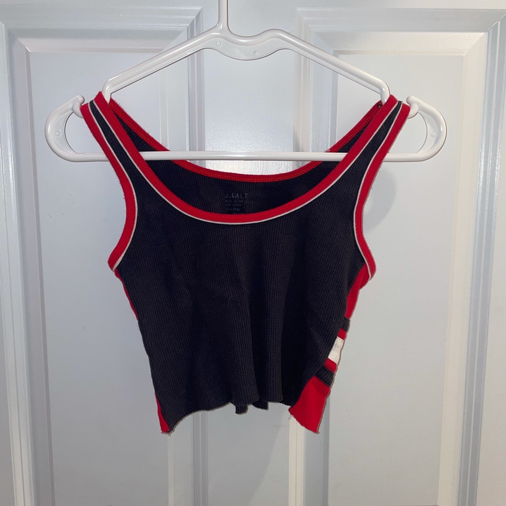 Brandy Melville Waffle Cropped Top